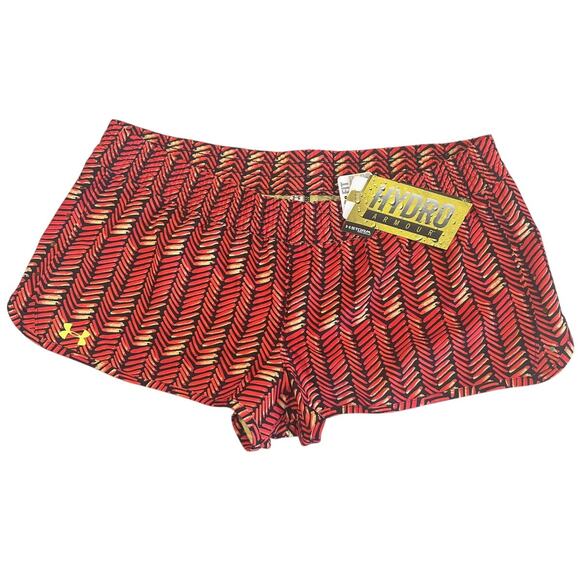Under Armour Hydro UA HeatGear Shorts Women's Size XL Fitted Swim 2" inseam NEW - Picture 1 of 11